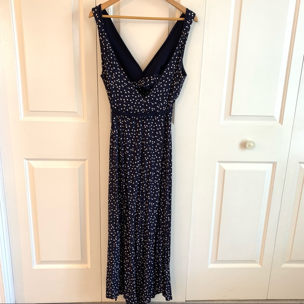 HD Women's Navy Polka Dot Jumpsuit - Picture 5 of 9